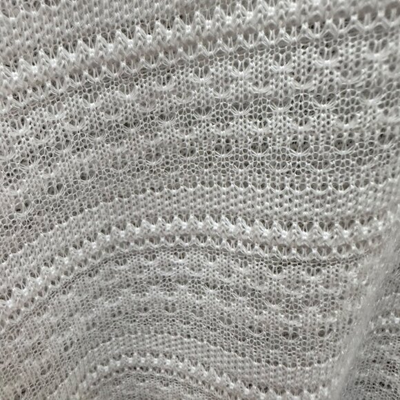 H&M Divided Tank Top Size M White Crochet Fringe Boho Western‎ Festival Y2K - Picture 3 of 6